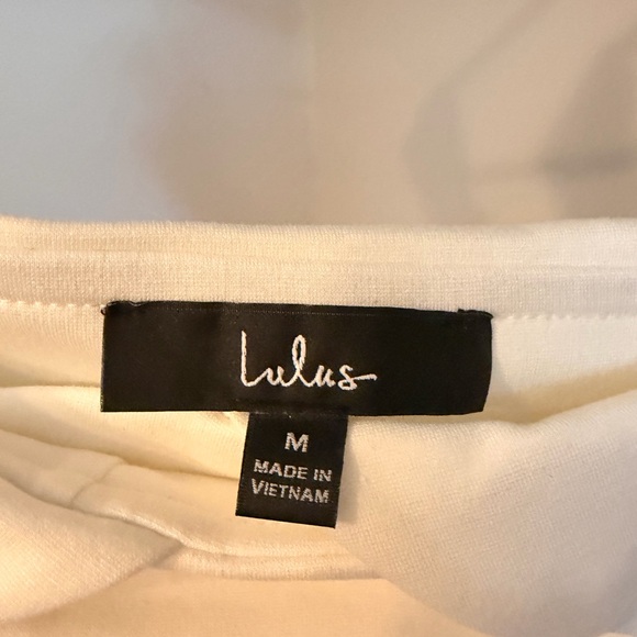 Lulu's Cream Off-Shoulder Blouse - Picture 3 of 4